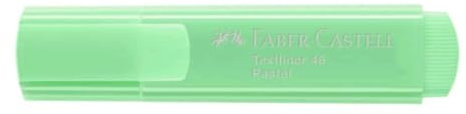 FABER-CASTELL Textliner TL 46 Pastell, Schaft in Schreibfarbe, mit Clip, lichtgrün