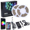 MIWATT wifi LED Strip 20m, APP Steuerung LED Streifen Leiste mit Fernbedienung Netzteil, RGB Led Band Lichter Lichtband für Schlafzimmer, Zimmer, Zuhause Farbwechsel Led Lichterkette