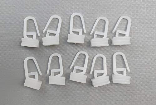 Rollmayer Aluminium Gardinenschiene Mini im Weiß mit Deckenbefestigung (30 x Weiß Faltenlegehaken) glänzend 1-läufig Vorhangschiene Innenlaufschiene für Schiebevorhänge, Gardinen und Vorhänge