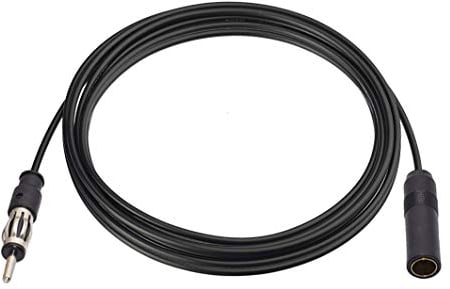 Bingfu Car Radio Antenna Extension Cable 16.5 feet / 5m FM AM Radio Car Antenna Extension Cable Cord DIN Plug Connector Coaxial Cable for Vehicle Truck Car Stereo Head Unit CD Media Receiver Player