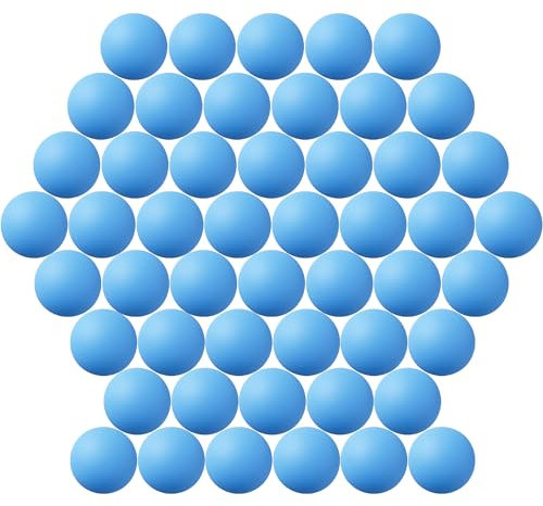 Tischtennisbälle, 40 mm, 50 Stück, sortierte farbige Tennisbälle, bunte Kunststoffbälle, lustig, für Bier-Pong-Bälle, Kunst und Handwerk, Party-Dekoration, Katzenbälle (blau)