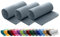 wometo 3er Set Polar Fleecedecke oekoTex 130x160 ca. 400g mit Anti-Pilling und Kettelrand grau
