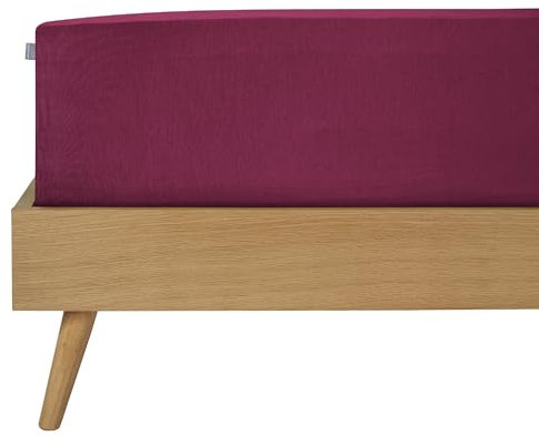 Schiesser Spannbettlaken Flexi - 95/5-150 x 200 cm - Bordeaux