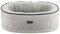 Nobby Orthopädisches Komfortbett oval LAGO hellgrau 85 x 60 x 19+5 cm