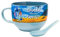 Silver Buffalo Stitch and Scrump Ohana Means Family - Set di tazze da zuppa in ceramica, 680,4 g