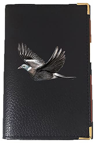 Syl'la Chasse Peche Protection Porte Carte Grise papiers Voiture Noir en Cuir pour Homme (Palombe)