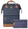Cabaïa - Adventurer Rucksack Chicago Maxi 23L - Wasserabweisend - Laptopfach bis zu 15 Zoll - 2 Vordertaschen - vegan zertifiziert - Rucksack für Reisen und Arbeit, Damen & Herren - Blau