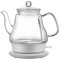 Fast Rapid Boil Glass Tea Kettle, with Easy Grip Touch Handle, Water Boiler & Tea Heater