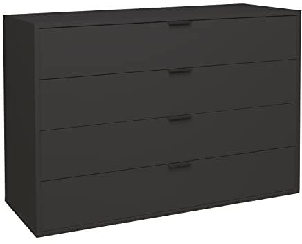 DEINE TANTE EMMA Bonnie/KO_04-119 anthrazit matt Lack Schubladenkommode Kommode Sideboard ca. 119 x 87 x 45 cm