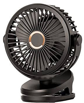 10000mAh Ventilador de Escritorio con Clip,Batería Recargable Mini Ventilador de Mesa silencioso Portátil,4 velocidades 7in Ventilador USB 32-64h for Indoor Outdoor Oficina