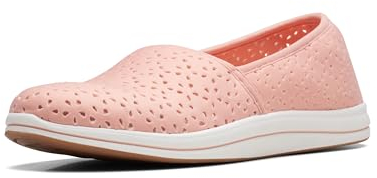 Clarks Damen Breeze Emily Loafer, Peach Synthetik, 40 EU