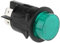 AUTOZOCO Interruptor de Botón Pulsador DPST 16 A redondo 25 mm LED - 250V a 16A - On/Off - controlador eléctrico para vehículos con luz Verde