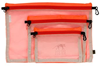 Tasmanian Tiger TT Mesh Pocket Set Rucksack Organizer Zusatz-Taschen in 3 Größen (Neon Orange)