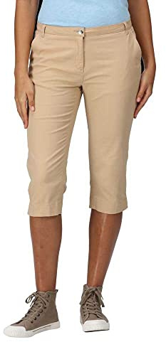 Regatta Women's Bayla Capri Casual Shorts, Sesame, 10 UK