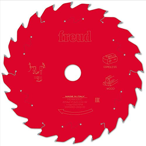Freud Wood Table Saw Blade 254mm x 30mm 24T Cordless