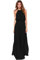 KOEMCY Vestito Donna Eleganti Abito da Sera Lungo Vestito con Senza Maniche Bodycon Cocktail Aderente Party (Nero,S)