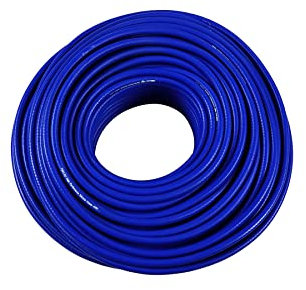FMIC.PRO Tuyau sous vide en silicone renforcé Bleu 12 mm 1 m