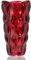 CEMABT Vase à fleurs, 24 cm, épais, pour tulipes, cadeau d'anniversaire, cadeau pour maman, vase en verre transparent, décoratif pour mariage (rouge)