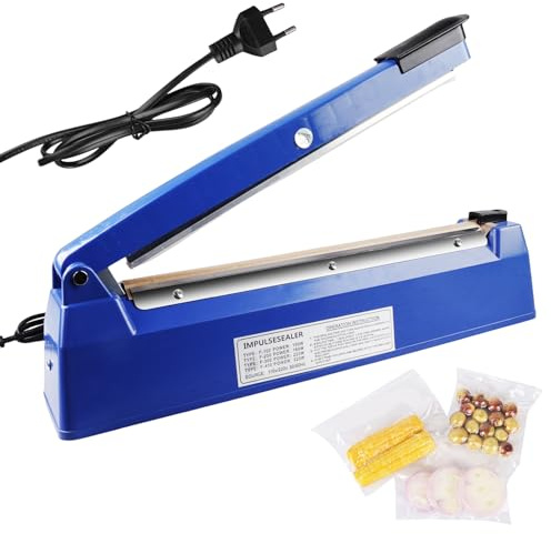 Heißsiegelgerät, 300mm Folienschweißgerät, Bag Sealer, Mini-Schweissgerät, Plastiktüten-Schweißgerät, Manuelle Tütenschweißmaschine für Thermoplastische Kunststofffolien
