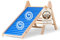 WoodsCraft 2in1 Montessori Set: Toboggan Interieur Enfant & Triangle Escalade Enfant | Glissière à Rouleaux pour Expérience Sensorielle Étonnante | Toboggan Enfant & Bebe | Tobogan Medium