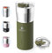 SANTECO Coffee Travel Mug 12 oz, Insulated Coffee Cups with Lid- Army Green