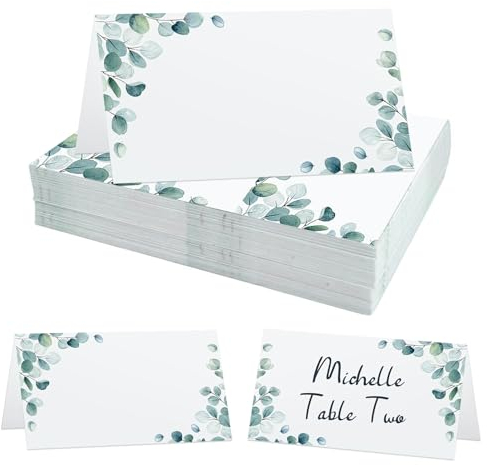 40 pezzi Segnaposto Matrimonio, Cartoncini Segnaposto, Segnaposto Comunione, Segnaposto Compleanno, Segnaposto Battesimo, Segnaposto Cresima, Perfetto per Decorare la Tavola Durante la Festa