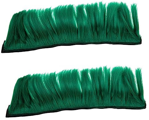 GALPADA 2st Helm Perücke Lametta Helm-irokesen-Aufkleber Herrenperücke Helm-Spike-Streifen Cosplay-perücken Skinhead-kostüm-perücke Mohawk-Helm Selber Machen Green Hochtemperaturdraht