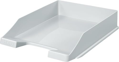Conipa® - 10 Stück Briefablage DIN A4 Hell-Grau (stapelbar) - Ablagefächer & Dokumentenablage für Schreibtisch - Ablageboxen & Bürobedarf Briefe & Dokumente - Papier-Ablage Organizer (Büro-Artikel)