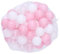Kisangel 200Piezas Bolas De Plástico para Unidades Aplastamiento para Piscinas De Bolas Casitas y Parques Infantiles Colores Mezclados Rosa