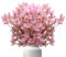 pangutheos Cerezo Artificial, 4 Piezas Flores Artificiales Decoracion Rosa Ramo de Flores, Natural y Realista Cerezo Arreglos Florales para Fiesta Boda Decoración del Hogar