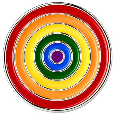 Regenbogen-Pins | Pride Pins LGBT | Goldene Brosche Abzeichen Flagge | Silbernes Accessoire Original Symbol Gemeinschaft | Unisex Schmuck für Damen und Herren | You Are Safe WWth Me
