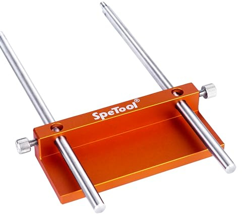 SpeTool Drill Fence and Edge Guide, Compatible with SpeTool Portable Drill Guide, All-Aluminum Construction, 256mm Maximum Edge Reach