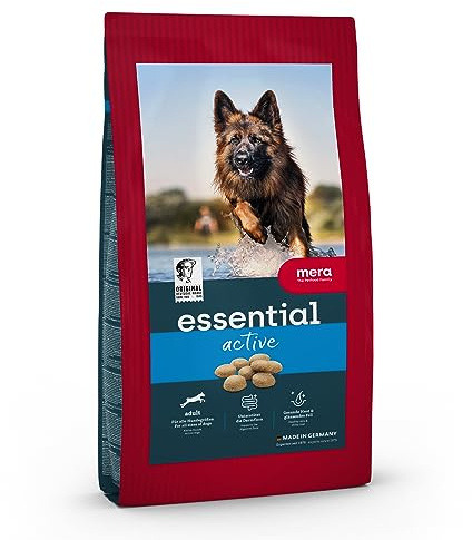 MERA Essential Active 2kg Hundefutter trocken mit viel Omega-3 & 6 | Alleinfutter - gesunde, ausgewogene Rezeptur mit natürlichen Zutaten, unterstützt Haut & Fell, für alle Rassen geeignet
