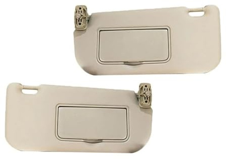 Viseras Parasol Para KIA Para Sportage Para KM 2004-2009 Parasol Izquierdo/derecho Con Espejo(1Pair Beige)