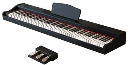 Digital Piano 88 Key Weighted Keyboard with Built-in Speakers, Full Size for Beginners and Adults, Includes Triple Pedal and MIDI Connectivity