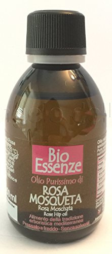 BioEssenze Oli Purissimi per uso Alimentare e/o Topico - Pressati a freddo - Senza Solventi (Rosa Mosqueta 50ml)