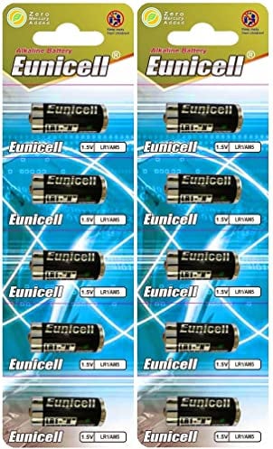 Eunicell 10 batterie alcaline LR1 / N/Lady 1,5 V (2 blister da 5 batterie) AM5, UM5 4001, 4901, MX9100, 910A