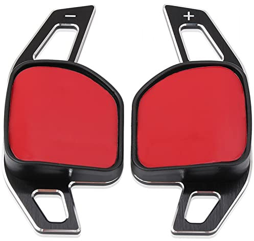 Overdrive-Racing Schaltwippen Verlängerung Kompatibel mit Audi A1 A3 S3 A4 S4 RS4 A5 S5 RS5 A6 A6 S6 RS6 A7 S7 RS7 A8 S8 Q3 Q5 SQ5 Q7 DSG S-Tronic Typ-A Alu Schwarz Shift Paddles Shifter Extensions
