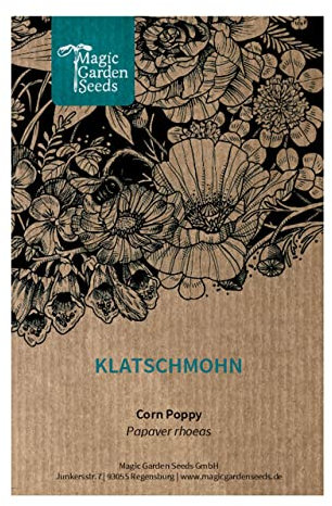 Klatschmohn (Papaver rhoeas) 300 Samen Feldmohn Mohnblume Feldrose Feuerblume