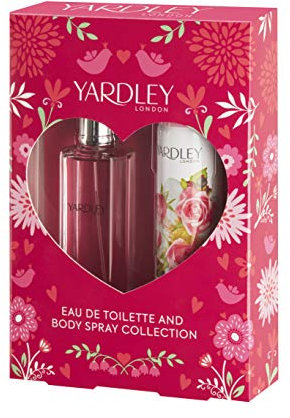 Yardley London Rose Eau de Toilette and Body Spray Gift Set