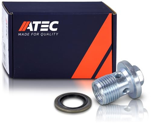 ATEC Germany Ölablass-Schraube inkl. Dichtring | Kompatibel mit: ALFA ROMEO GIULIETTA, MITO, CADILLAC BLS, BLS Wagon, FIAT 500L, BRAVO II, DOBLO Bus, DOBLO Cargo