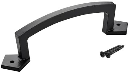 SOTECH Eisen Scheunentorgriff A2 Länge 228 mm Höhe 64,5 mm schwarz Türgriff Schrankgriff Torgriff