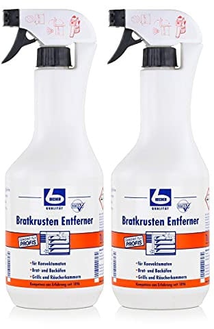 Dr. Becher Bratkrusten Entferner 1 Liter - Geeignet für Grills, Räucherkammern, Brat- und Backöfen & Konvektomaten (2er Pack)