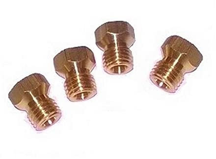 Universal Flüssiggas Düsensatz für Gasherd Gaskochfeld Ofen 4-Brenner 4-er M6x0,75 :: LPG Propangas Butangas Umrüstsatz G30/G31/G50 :: NEU!