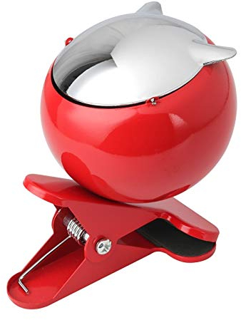 2 STÜCK Aschenbecher für Draußen, Ascher für den Garten,Windaschenbecher Balkon,Terrasse, zum Klemmen,Sturmaschenbecher mit Klemmfunktion,Outdoor,Klemmaschenbecher, Aschenbecher mit Deckel,C