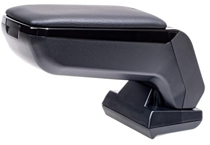 Rati Armster S Armlehne kompatibel für FIAT TIPO 2016 - [schwarz,vegan Leder] nachrüstbare Mittelarmlehne mit Staufach
