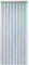 Supernic Aluminium Chain Curtain 90x214.5cm Insect Pest Control Door Screen Curtains Home Door Fly Screen Insect Bug Screen Strip Blinds String Doorways Divider Door Chain Curtain (Blue+Silver)