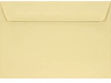 Netuno 500 Umschläge Creme DIN C6 114x 162 mm 120g Design Umschläge haftklebend farbige Briefumschläge elegant Brief-Kuverts farbig Papier-Briefumschläge C6 Briefhüllen bunt hochwertig