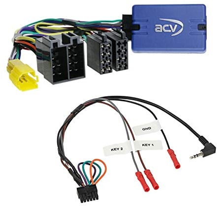 Lenkradfernbedienung Adapter Interface LFB Multi-Anschluss passend für Dacia Duster ab 2010 kompatibel mit verschiedenen Autoradios