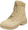 NORTIV 8 Stivali da Lavoro Tattici Militari da Uomo Stivali da Combattimento da Moto in Pelle con Cerniera Laterale,Size 43.5W,Sabbia,Trooper-W